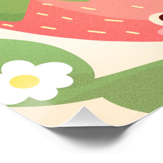Cute Strawberry Garden  ポスター (コーナー)