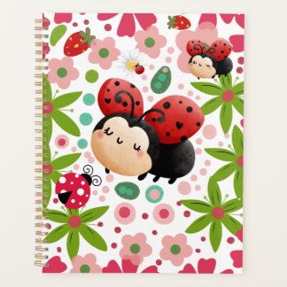 Cute Strawberry Ladybug Notebook  プランナー手帳