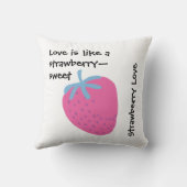 Cute Strawberry Love – Valentine’s Day  クッション (裏面)