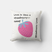 Cute Strawberry Love – Valentine’s Day  クッション (正面)