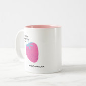 Cute Strawberry Love – Valentine’s Day  ツートーンマグカップ (正面左)