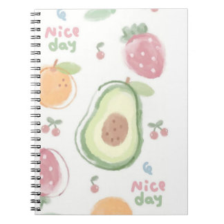 cute strawberry nice day notebook journal ノートブック