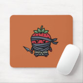 Cute Strawberry Ninja Assassin Japanese Pop Art マウスパッド (マウス)