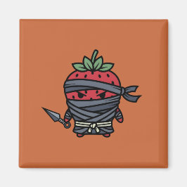 Cute Strawberry Ninja Assassin Japanese Pop Art マグネット