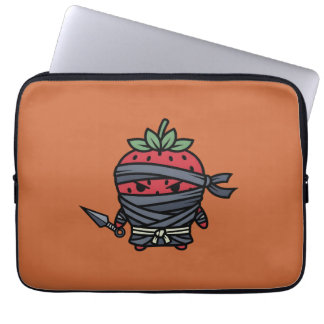 Cute Strawberry Ninja Assassin Japanese Pop Art ラップトップスリーブ