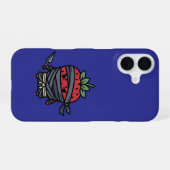 Cute Strawberry Ninja Assassin Japanese Pop Art iPhone 16ケース (裏面横)