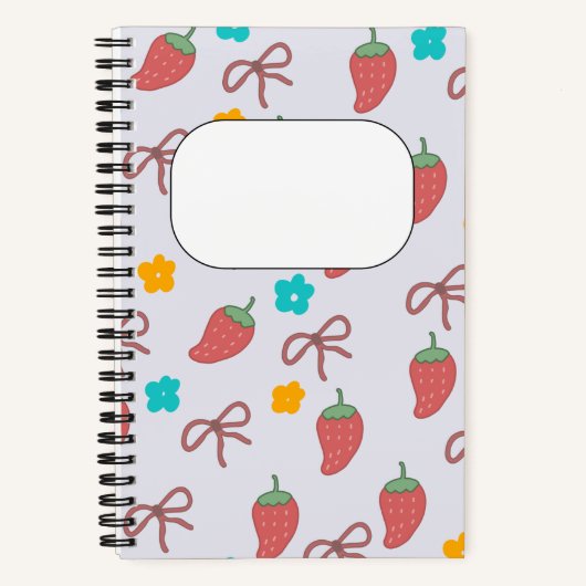 Cute Strawberry Notebook ノートブック (正面)