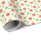 Cute Strawberry Pattern ラッピングペーパー (ロールコーナー)
