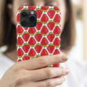 Cute Strawberry Pattern Aesthetic Case-Mate iPhoneケース