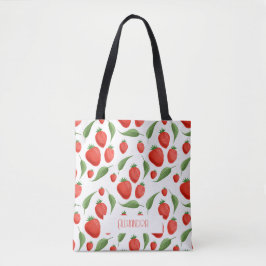 Cute Strawberry Pattern Eco Tote Bag トートバッグ