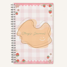 Cute Strawberry Personalized Journal ノートブック