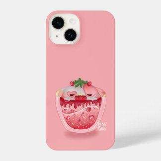 Cute Strawberry Phone Case – Pink Design iPhone 14ケース