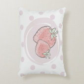Cute Strawberry  Pillow アクセントクッション (正面(垂直))