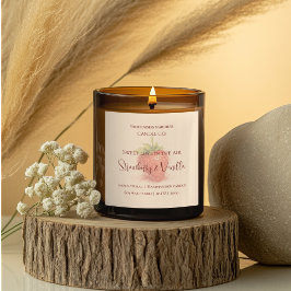 Cute Strawberry - Sweet Valentine Candle Label スクエアシール