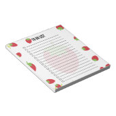 Cute Strawberry To-Do List Notepad ノートパッド (アングル)