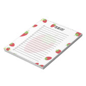 Cute Strawberry To-Do List Notepad ノートパッド (回転)
