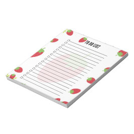 Cute Strawberry To-Do List Notepad ノートパッド