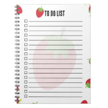 Cute Strawberry To-Do List Notepad