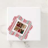 Cute Stripes family Photo merry Christmas フェイバータグ (インサイチュ)