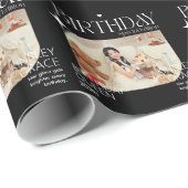 Cute & Stylish Custom Photo Birthday Gift Wrap ラッピングペーパー (ロールコーナー)