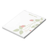 Cute Stylish Summer Strawberry Modern Trendy ノートパッド (回転)