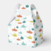 Cute Submarine Deep Sea Birthday Kids Photo フェイバーボックス (裏面サイド)