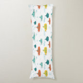 Cute Submarine Nautical Deep Sea Fish Pattern ボディピロー (正面縦)
