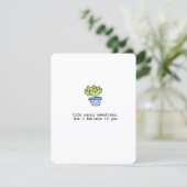 Cute Succulent Sympathy Card シーズンカード (スタンド正面)