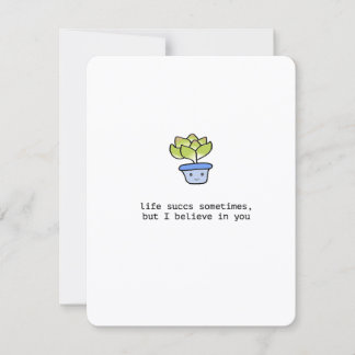 Cute Succulent Sympathy Card シーズンカード