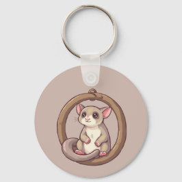 Cute Sugar Glider Ornament Art キーホルダー