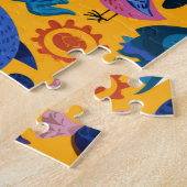 Cute Summer Animals Pattern Puzzle Gift ジグソーパズル (側面)