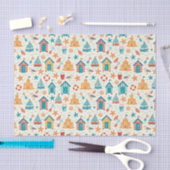 Cute Summer Beach Ocean Pattern Tissue Paper 薄葉紙 (クラフト)