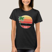 Cute Summer Beach Vacation Tees  Florida Miami Bea Tシャツ (正面)