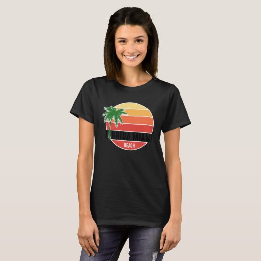 Cute Summer Beach Vacation Tees  Florida Miami Bea Tシャツ (正面フル)