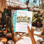 Cute Summer Dogs | Tropical Poolside Party 招待状