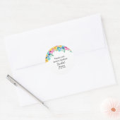 Cute Summer floral Bridal Shower  ラウンドシール (封筒)