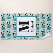 Cute Summer Vacation Elements Beach Towel ビーチタオル (正面)