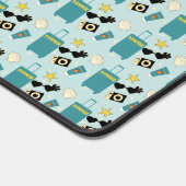 Cute Summer Vacation Elements Desk Mat デスクマット (コーナー)