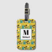 Cute Summer Vacation Elements Luggage Tag ラゲッジタグ (正面縦)