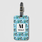 Cute Summer Vacation Elements Luggage Tag ラゲッジタグ (正面縦)