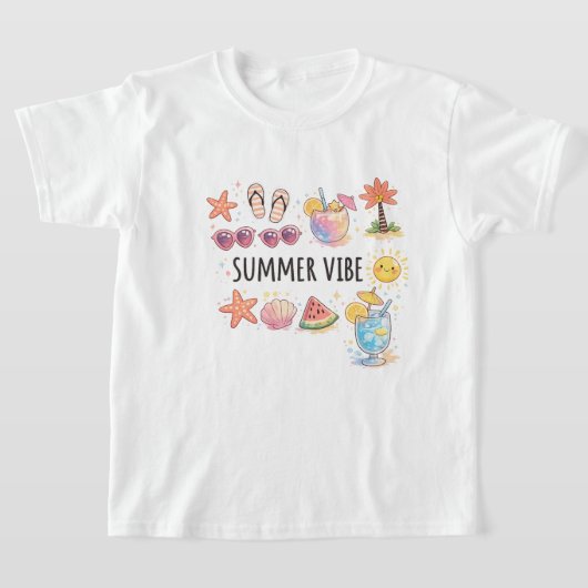 Cute Summer Vibe T-Shirt Tシャツ (レイダウン)