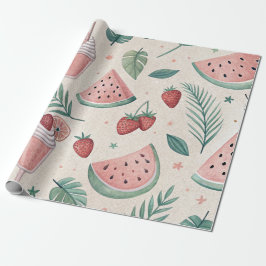 Cute summery wrapping paper ラッピングペーパー
