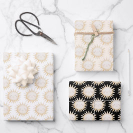 Cute Sun background ラッピングペーパーシート