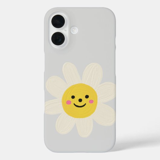 Cute Sun Emoji Phone Case – Aesthetic Yellow Desig Case-Mate iPhoneケース (裏面)