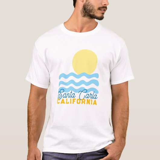 Cute Sun & Sea Customizable w/ Your Town, State Tシャツ (正面)