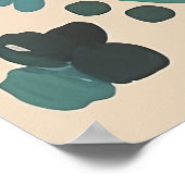 Cute Sun Sunny Day Boho Floral Illustration ポスター (角)