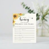 Cute Sunflower Bee Baby Shower (スタンド正面)