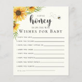 Cute Sunflower Bee Baby Shower (正面)
