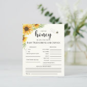 Cute Sunflower Bee Baby Shower (スタンド正面)