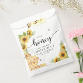 Cute Sunflower Bee Baby Shower フェイバーバッグ (封をした状態)